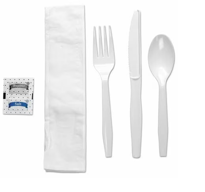 250/ Case - Cultery kits (Fork, Knife, Spoon, Napkin, Salt, Pepper)- CK2106S - Riteware