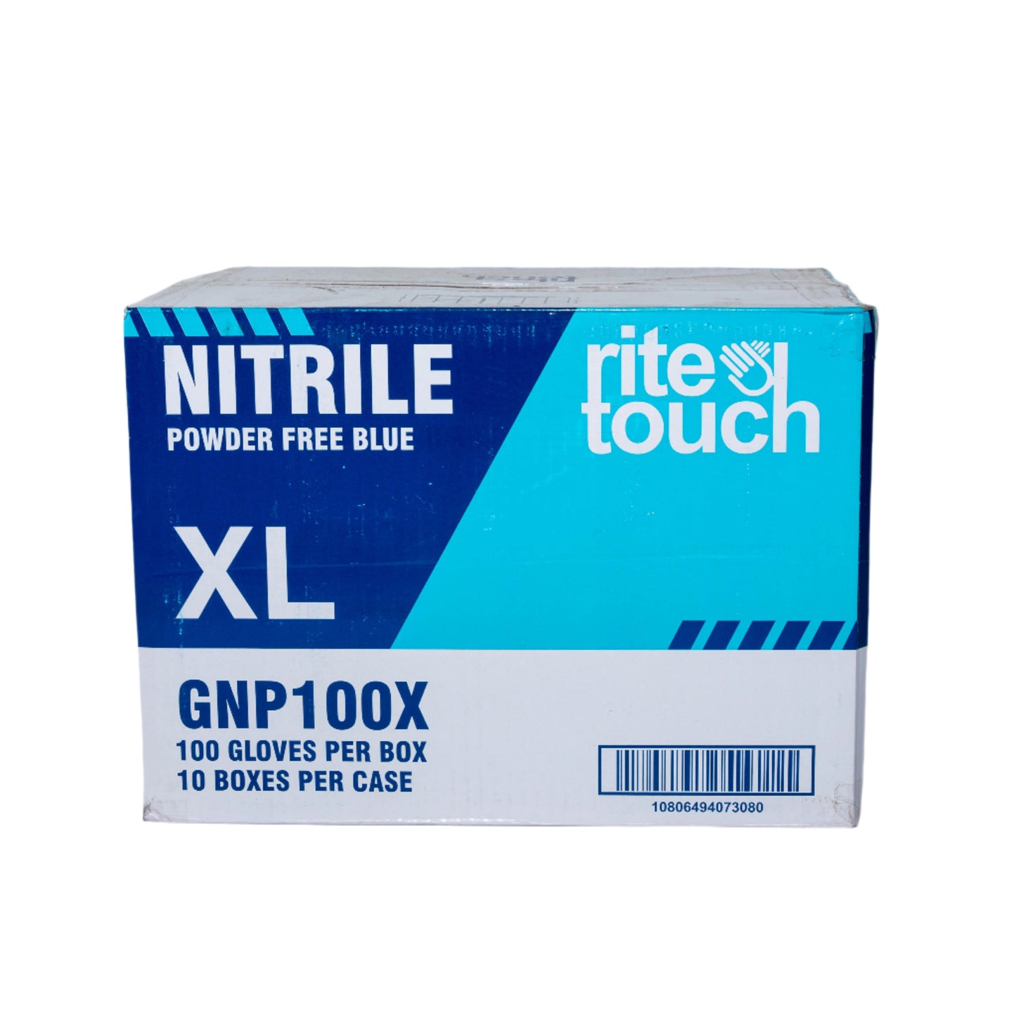 Blue Nitrile Powder-Free Gloves, 100/BX – GNP100 – RiteTouch