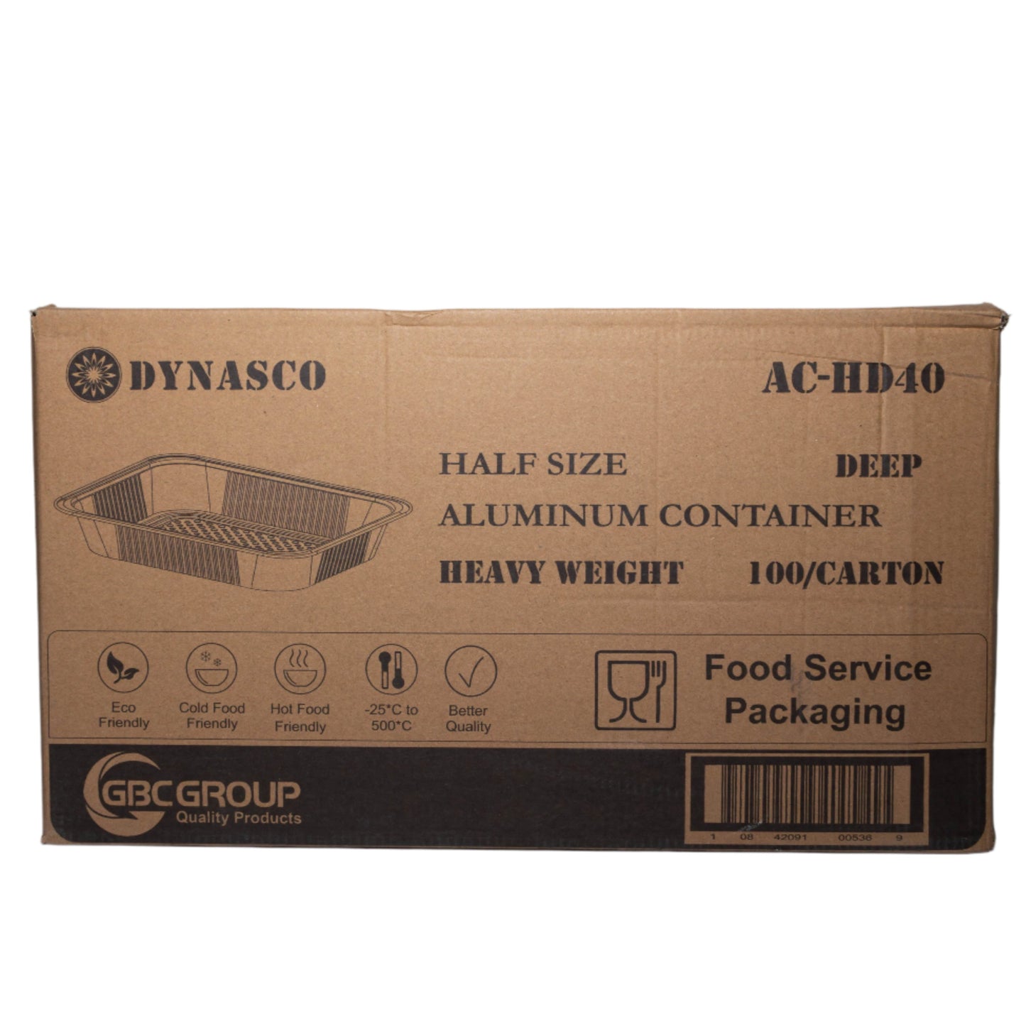 Half-Size Deep Aluminum Container - DYNASCO