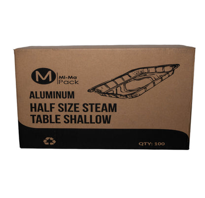 Aluminum Half-Size Steam Table Shallow – 100/Case – Mi-MA Pack