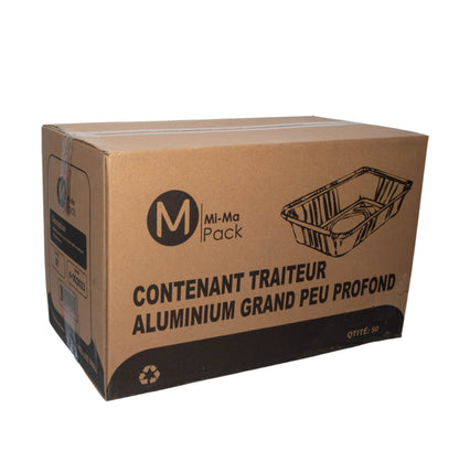 Full-Size Shallow Aluminum Container - 50/Case - MI-MA Pack