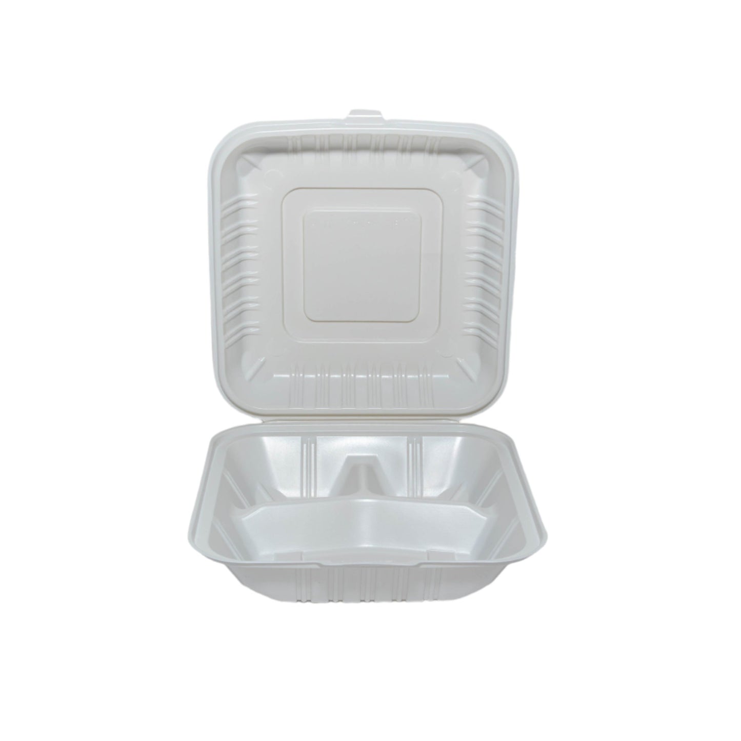 8"x8" MFPP 3-Compartment Hinged Lid Container – Ritepak