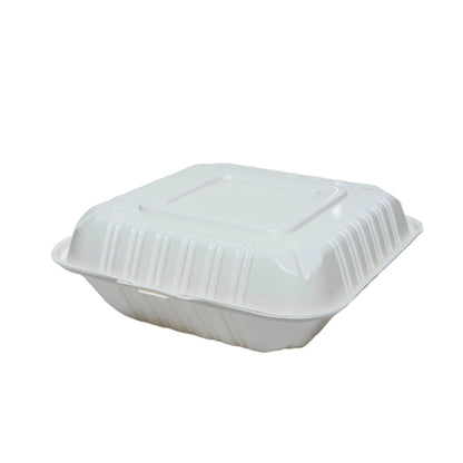 8"x8" MFPP 3-Compartment Hinged Lid Container – Ritepak