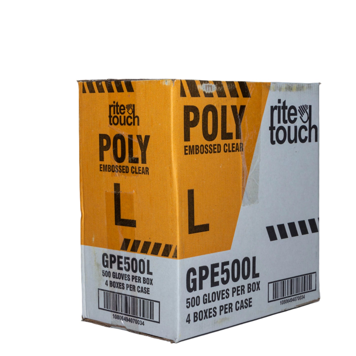 Poly Embossed Clear Gloves  GPE500PL - Ritetouch