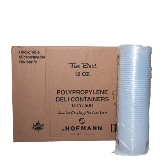 8oz, 12oz, 16oz Clear Deli Containers 500/Case – Hofmann Plastics