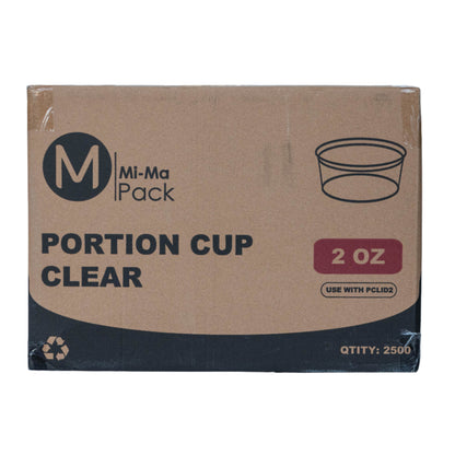 2oz Clear Portion Cup- 2500/Case- MIMA Pack