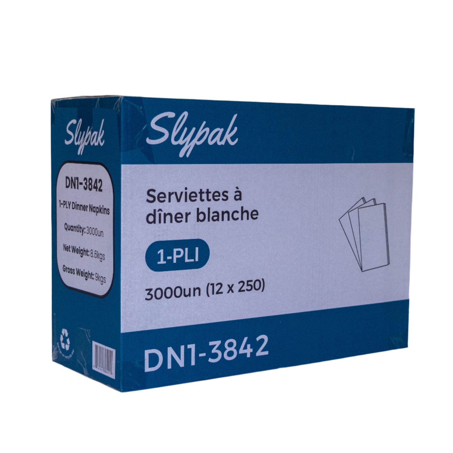 1PLY Dinner Napkin 3000 Units - DN1 3842 - Slypak