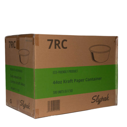 44oz Paper Container 300 Units - 7RC- Slypak