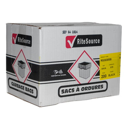 30x38 STG Black Garbage Bags 200/Case – Ritesource