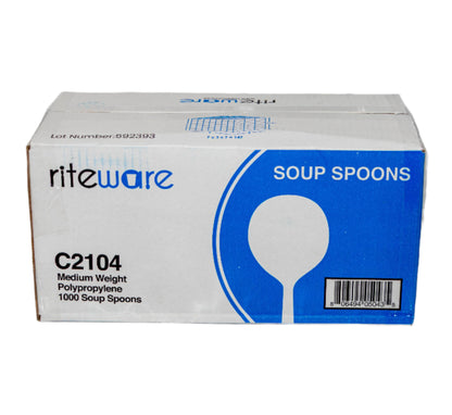 1000 Soup Spoons Medium Weight PP - C2104 - Riteware