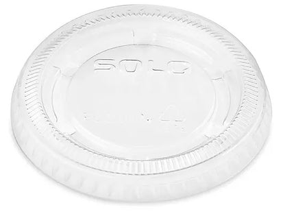 Plastic Portion Cup Lids - Fit for 1.5oz, 2oz, 2.5oz Cups - Clear - PL200 - 2500 Lids - RITEPAK