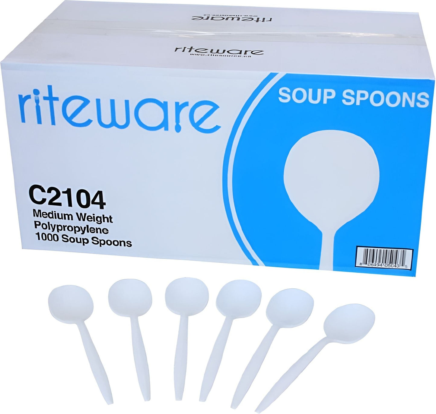 1000 Soup Spoons Medium Weight PP - C2104 - Riteware